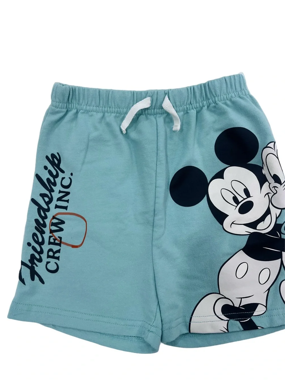 Disney Kids Two-Piece Pajama Set White and Light Blue Mickey Mouse